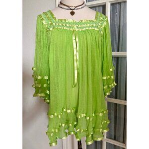 Mexican Angelita Gauze Top OS NEW